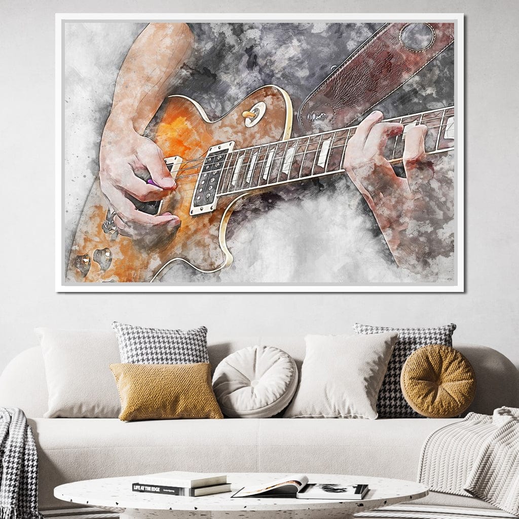 Electric Guitar - Mateo Canvas Wall Art