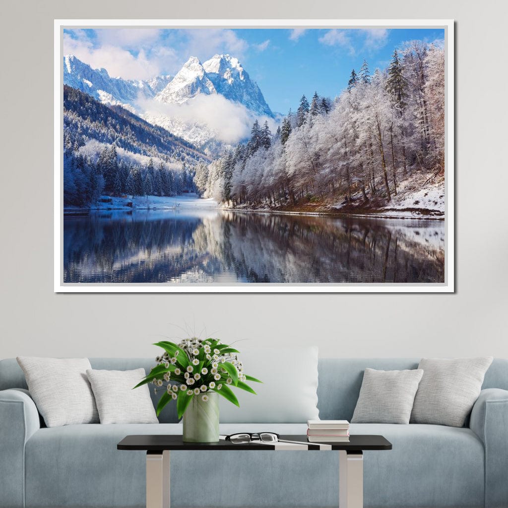 Winter in the Rockies Canvas Wall Art