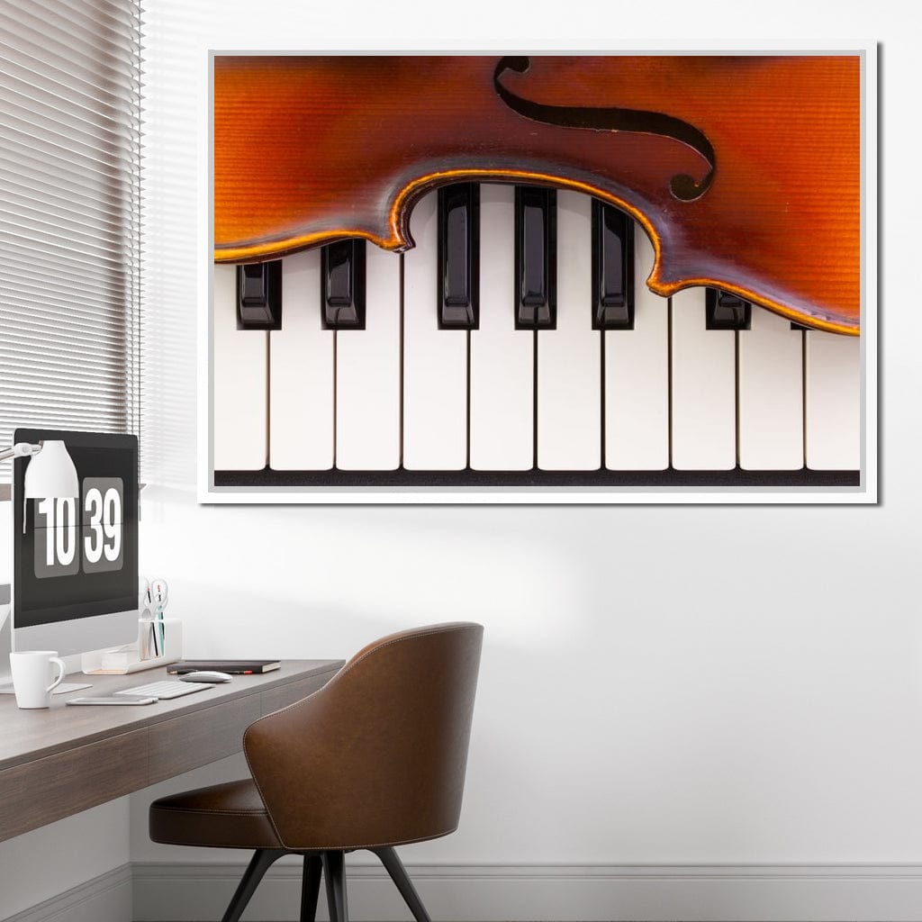 Violin & Piano Canvas Wall Art