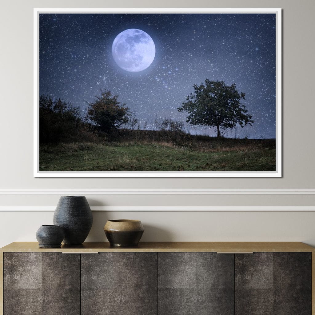 Beautiful Moonlight Canvas Wall Art