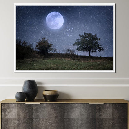 Beautiful Moonlight Canvas Wall Art