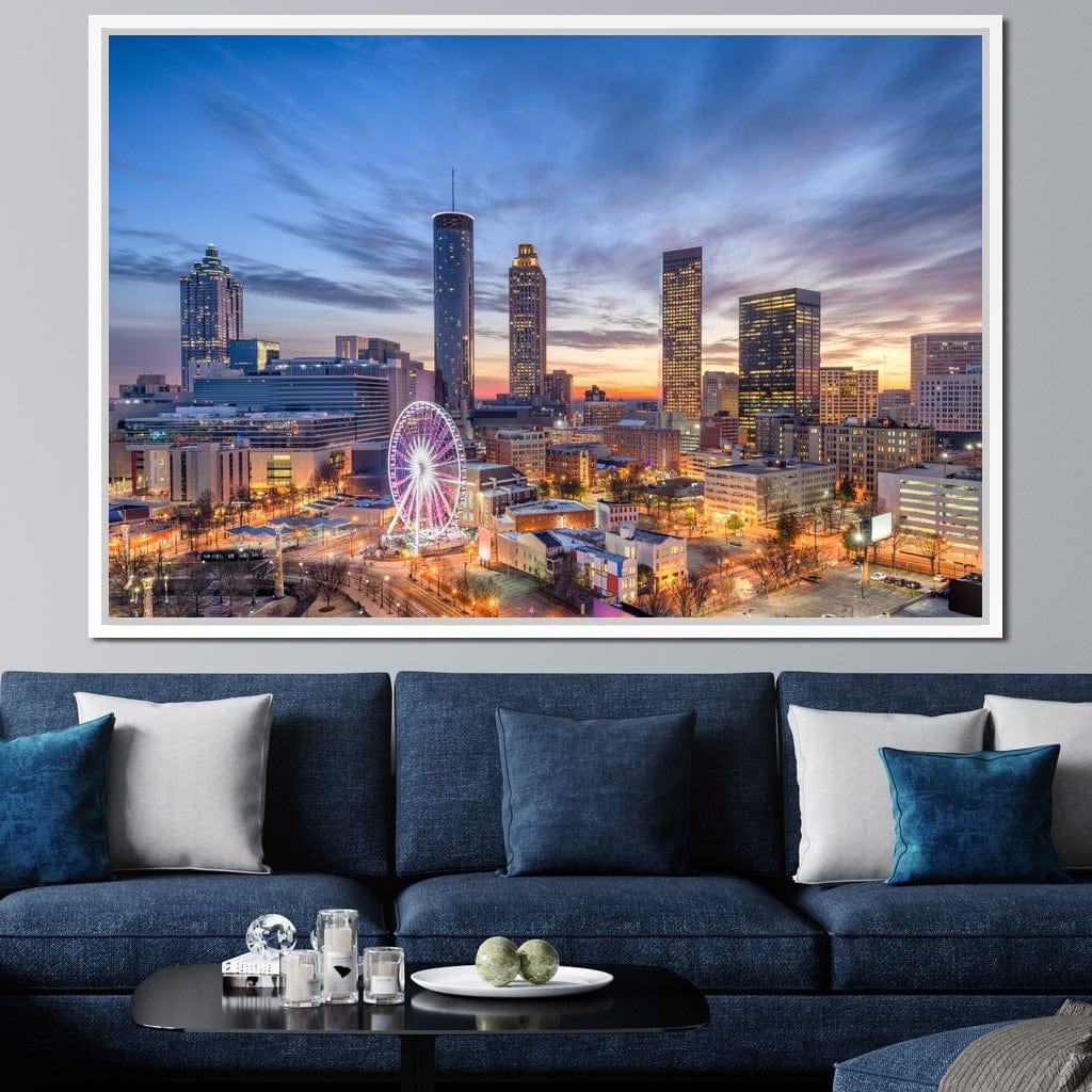 Atlanta Skyline Canvas Wall Art