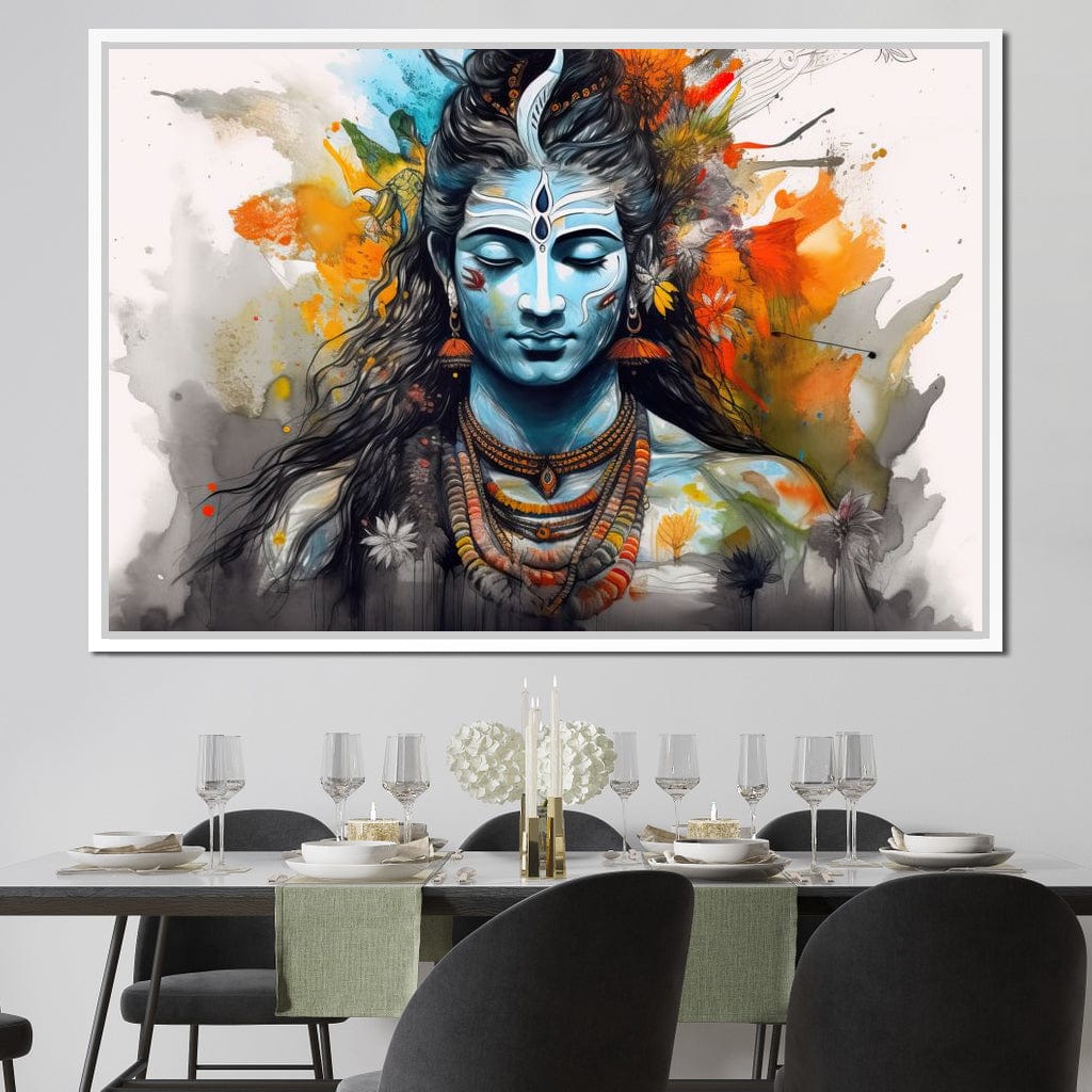 Serene Shiva Canvas Wall Art