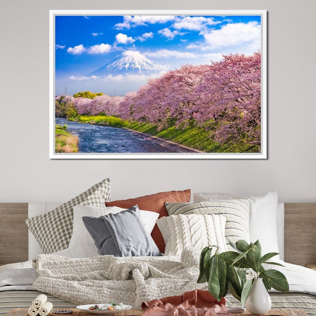 Cherry Blossoms in Japan Canvas Wall Art