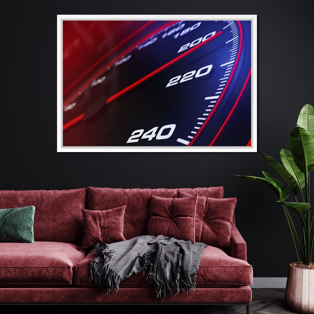 Speedometer Canvas Wall Art