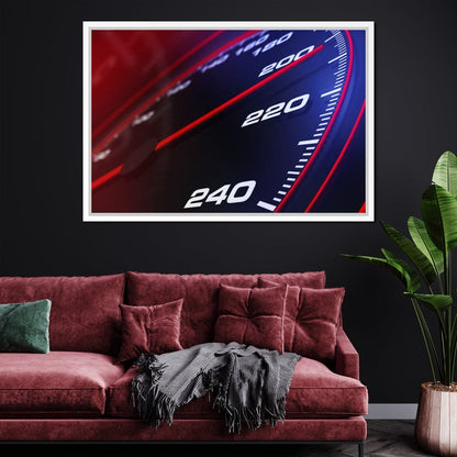 Speedometer Canvas Wall Art