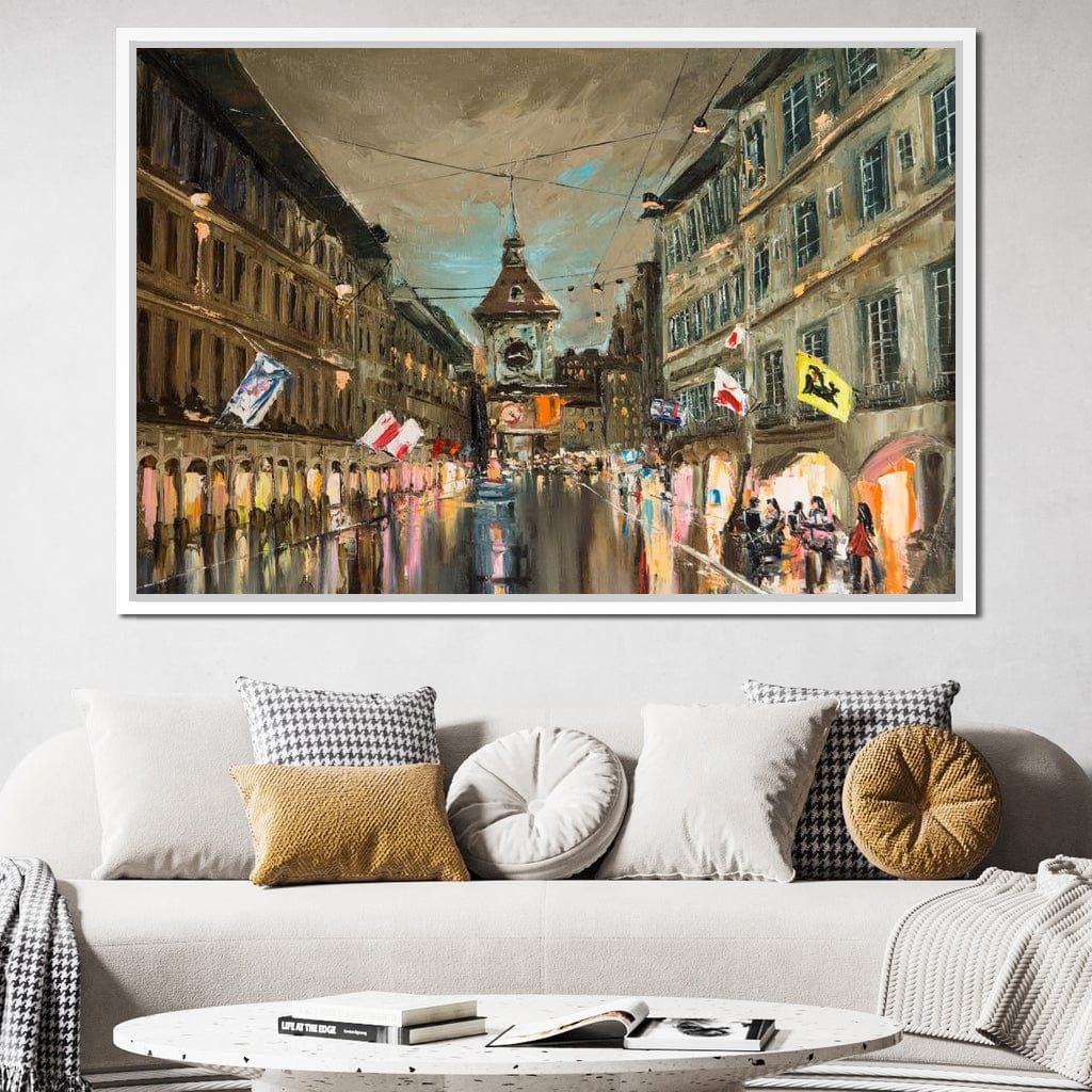 European City Canvas Wall Art