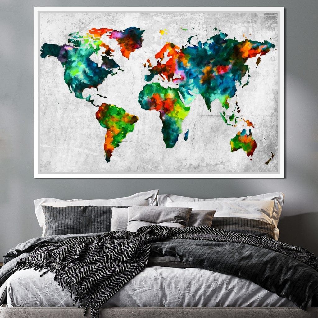 World Map - Mateo Canvas Wall Art