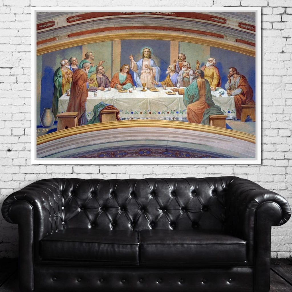 Last Supper Fresco Canvas Wall Art