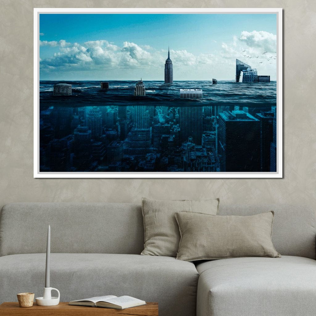 New York Underwater Canvas Wall Art