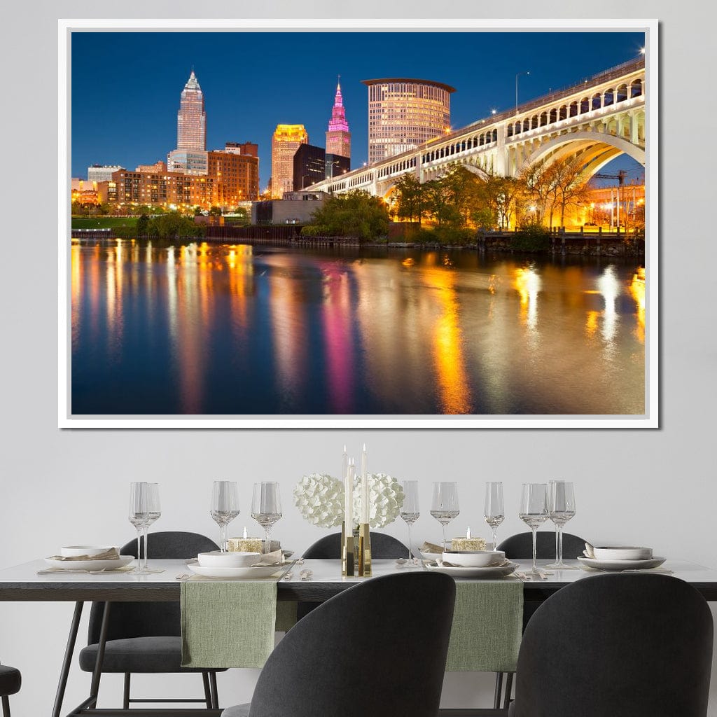 Cleveland Skyline Canvas Wall Art