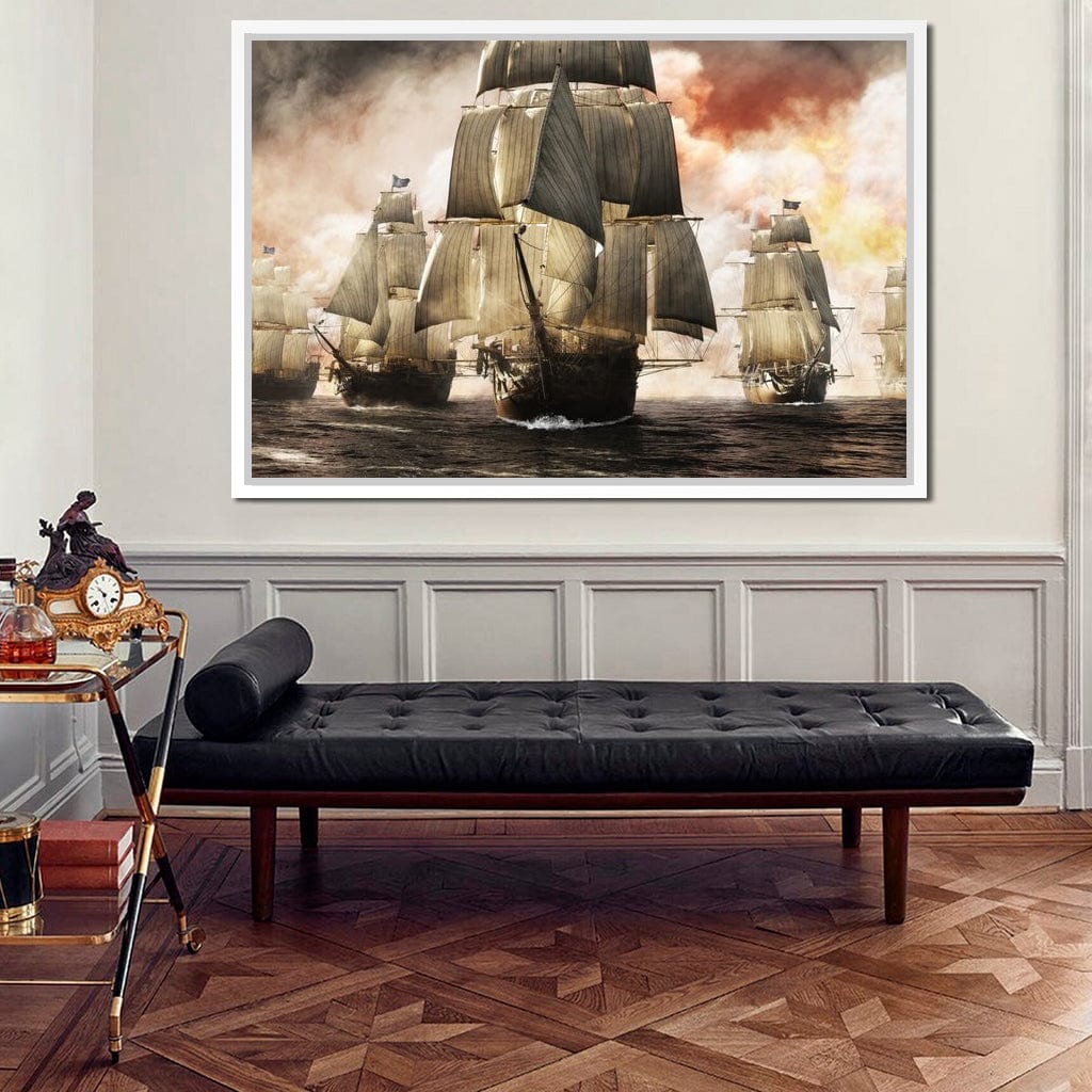 Pirate Fleet Canvas Wall Art