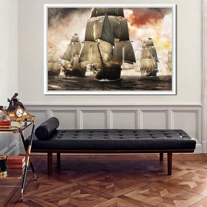 Pirate Fleet Canvas Wall Art