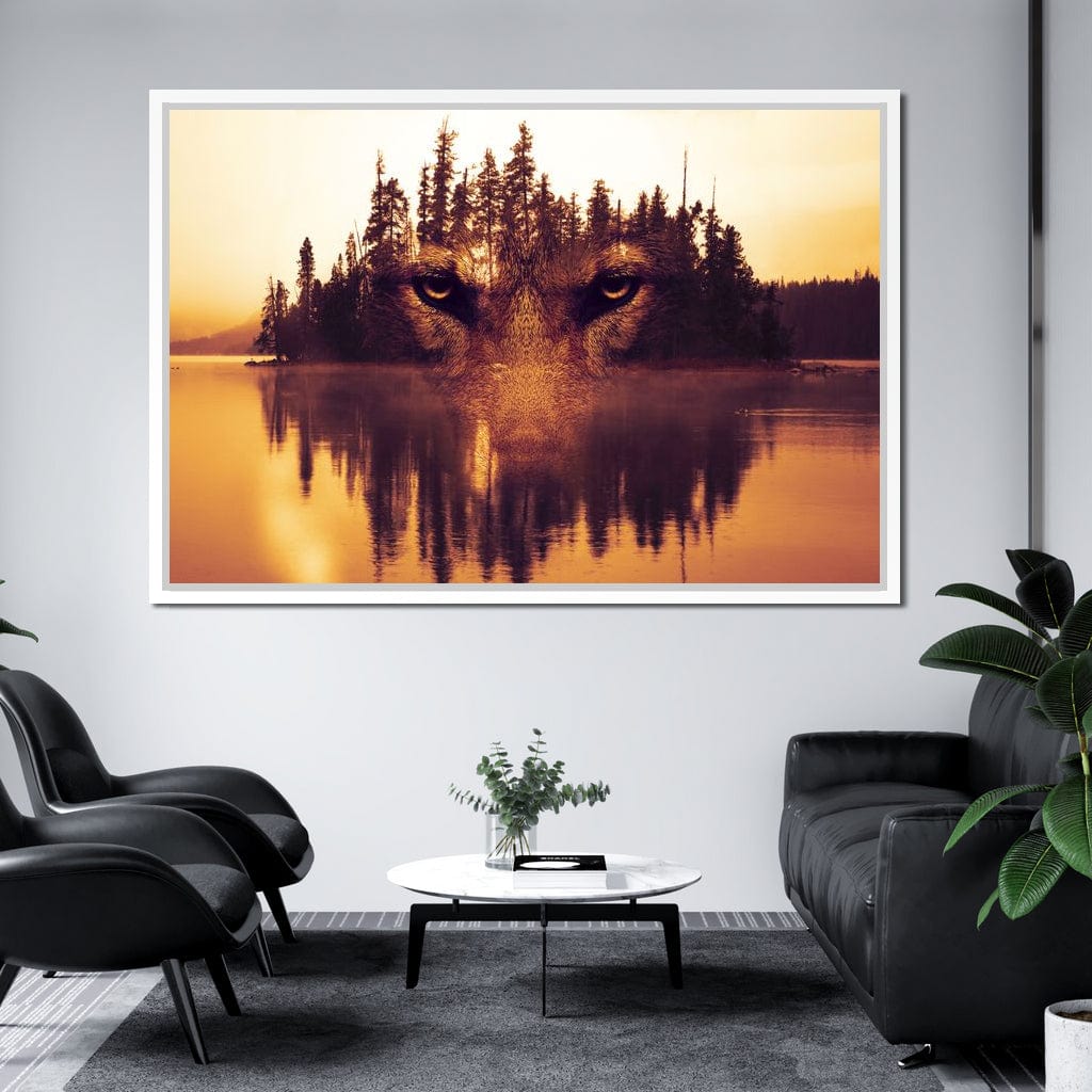 Lurking in the Woods Canvas Wall Art