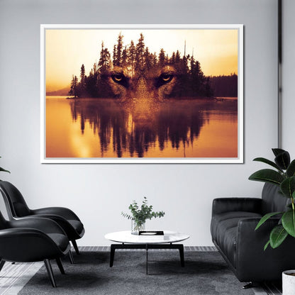 Lurking in the Woods Canvas Wall Art