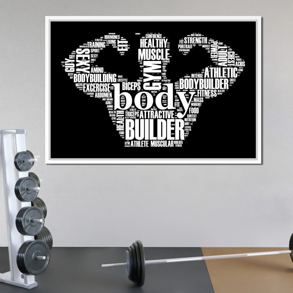 Body Builder Canvas Wall Art