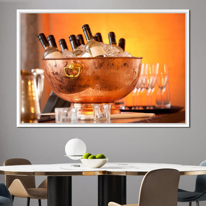 Chilled Wine Canvas Wall Art