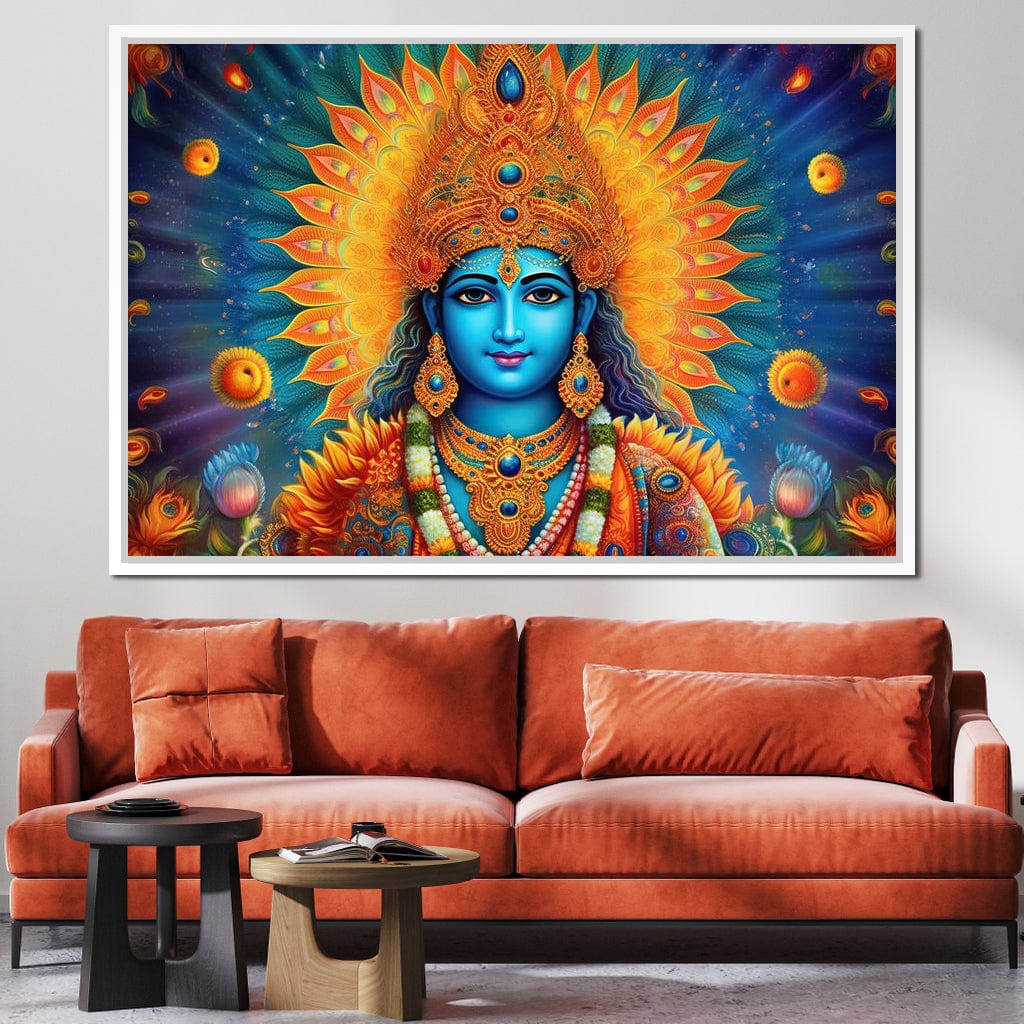 Vishnu's Aura Canvas Wall Art