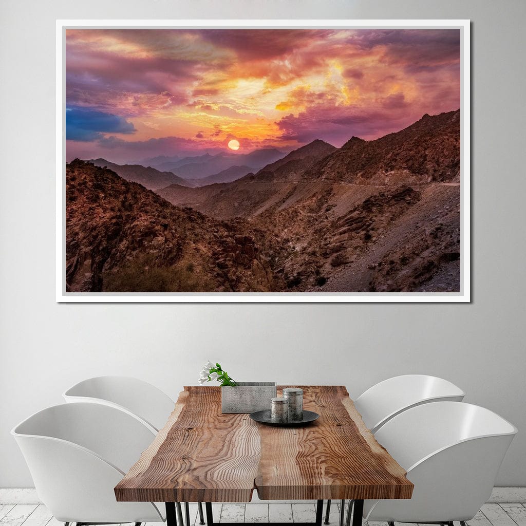 Desert Mountains Canvas Wall Art