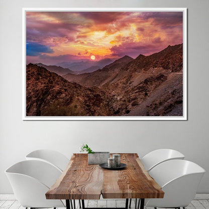 Desert Mountains Canvas Wall Art