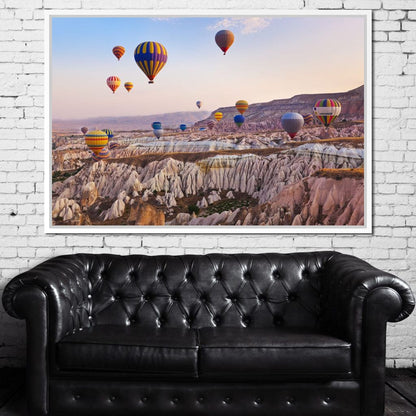 Hot Air Balloons over Cappadocia Canvas Wall Art
