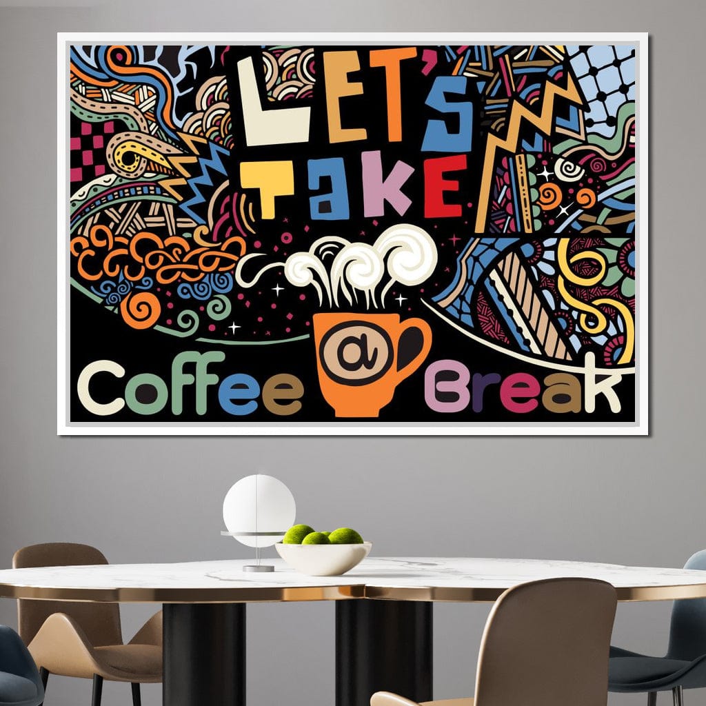 Coffee Break Canvas Wall Art
