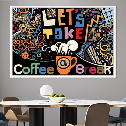 Coffee Break Canvas Wall Art