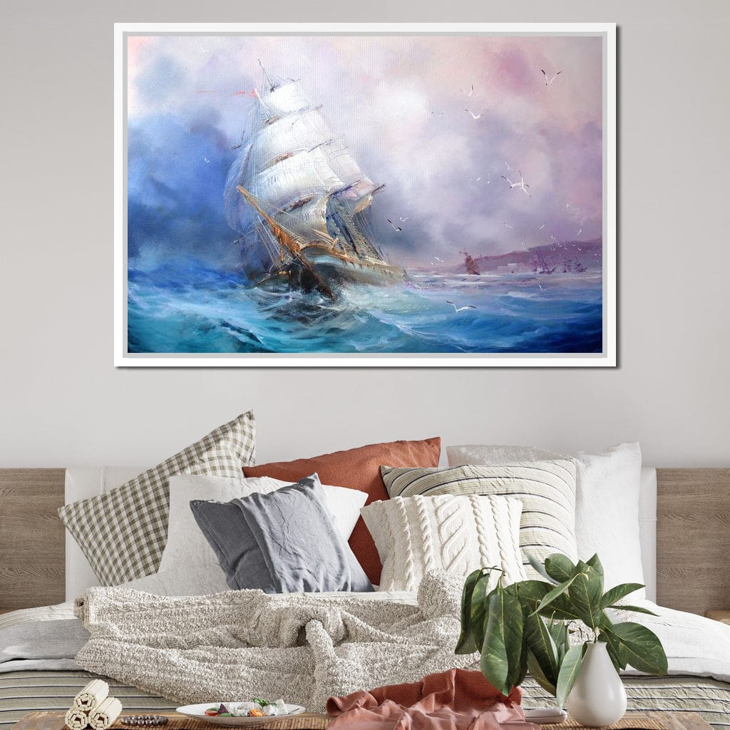 Trading Ship Canvas Wall Art