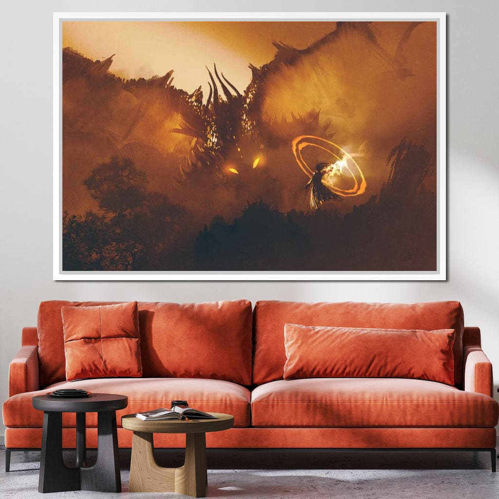 Epic Clash Canvas Wall Art