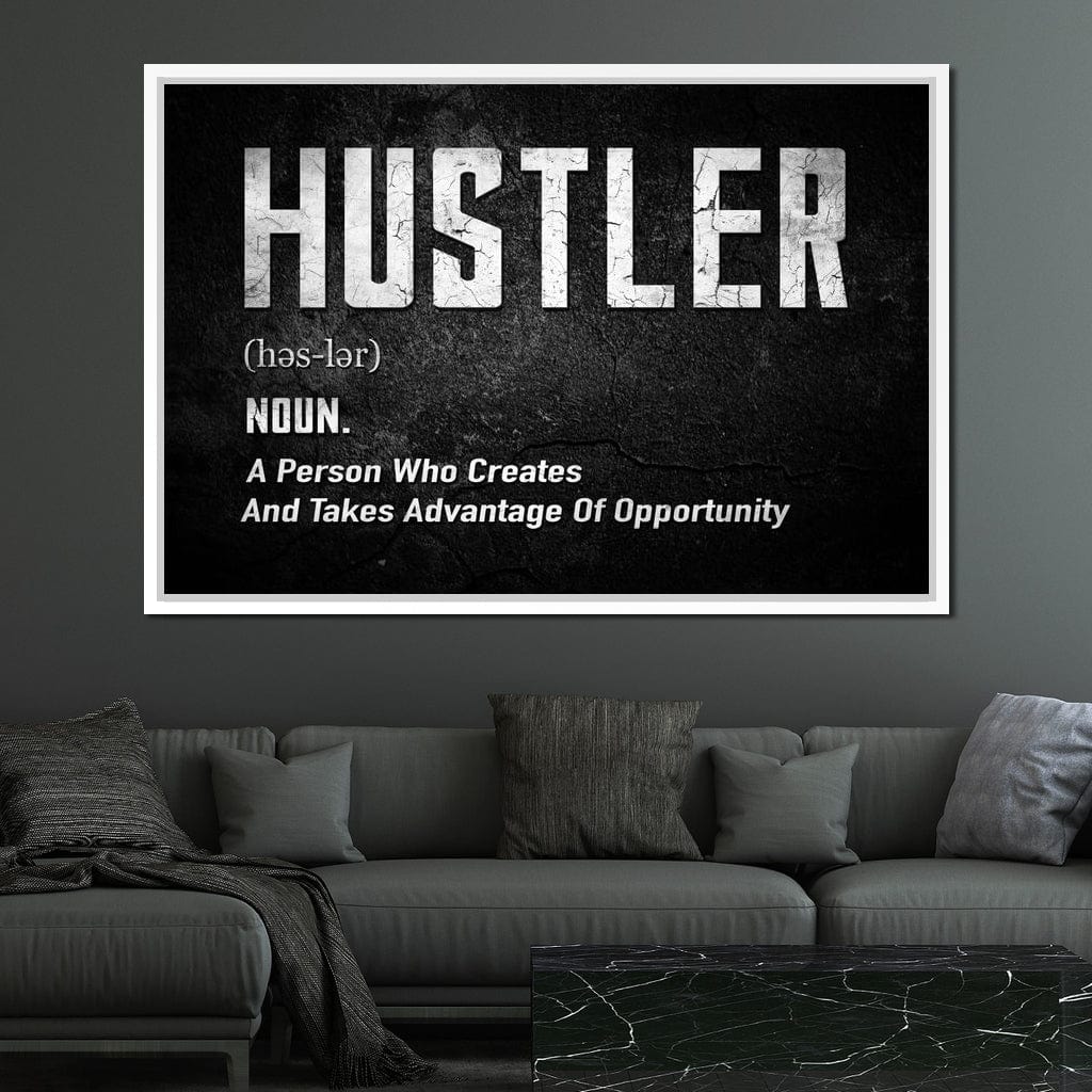 Hustle Canvas Wall Art