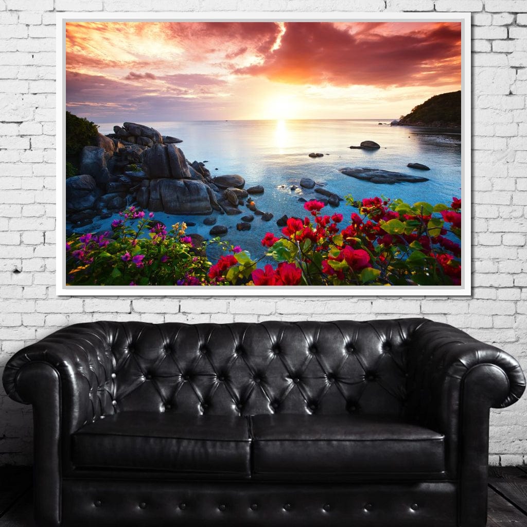 Tranquil Beach Resort Canvas Wall Art