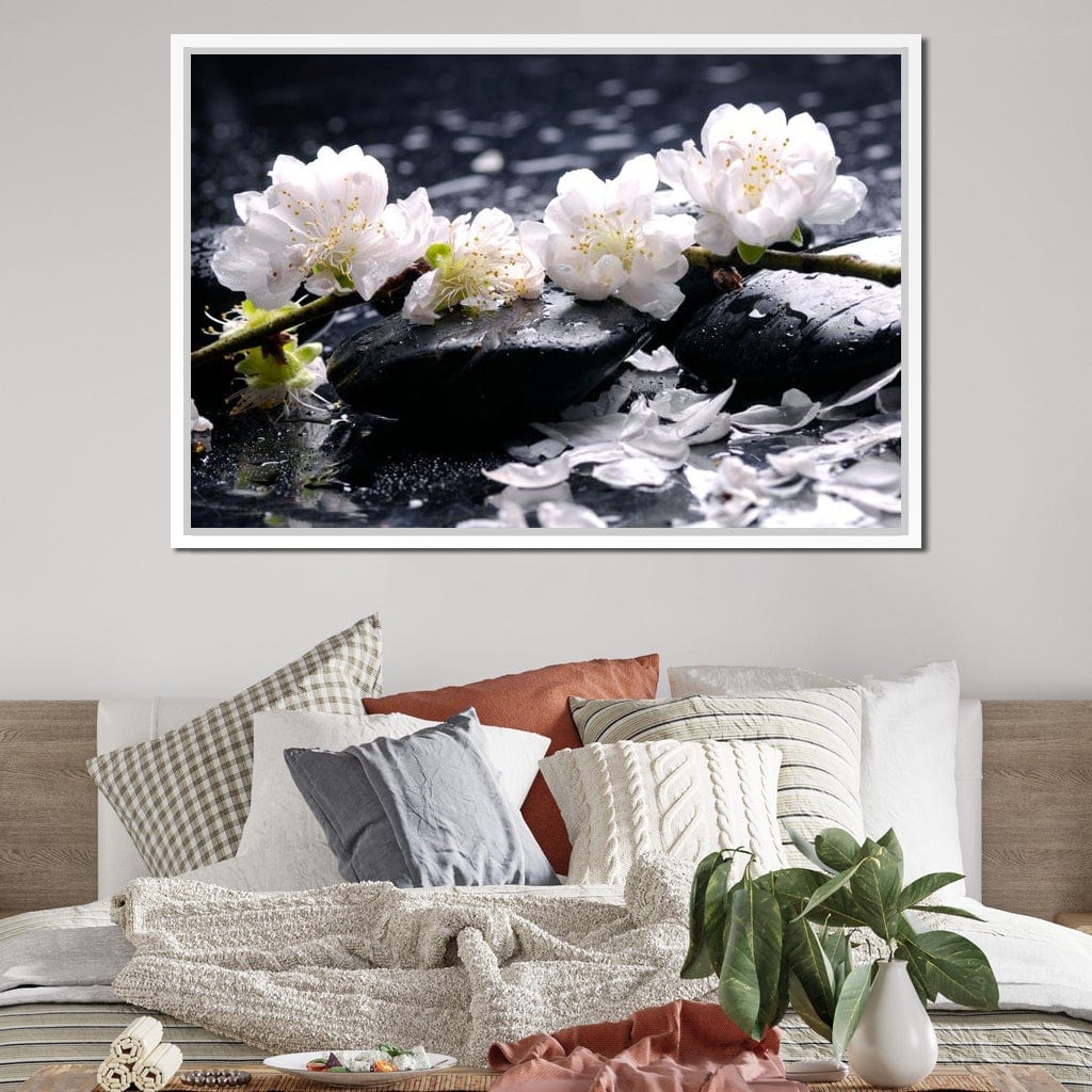 Spa Flowers Canvas Wall Art