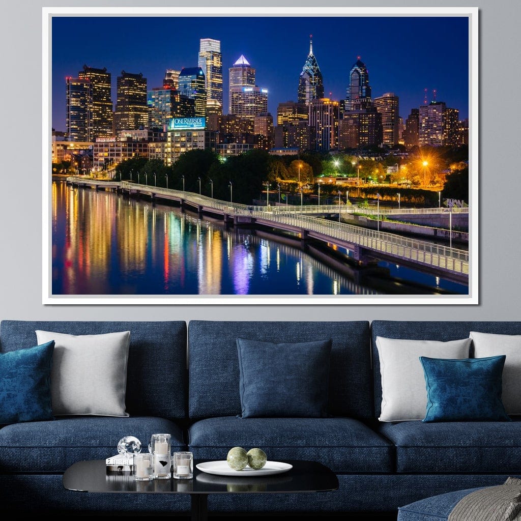 Philadelphia Skyline Canvas Wall Art