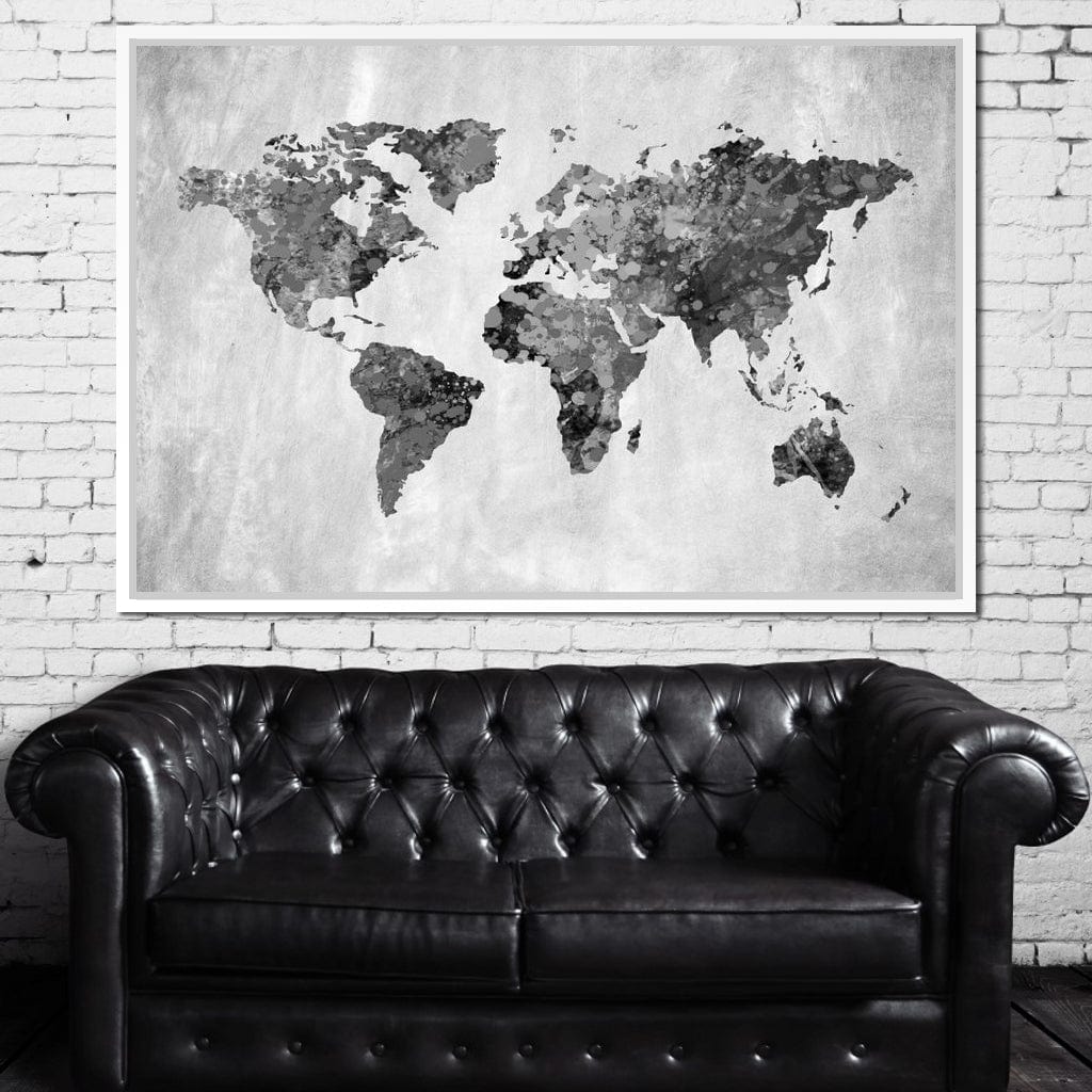 World Map 9 - Mateo Canvas Wall Art