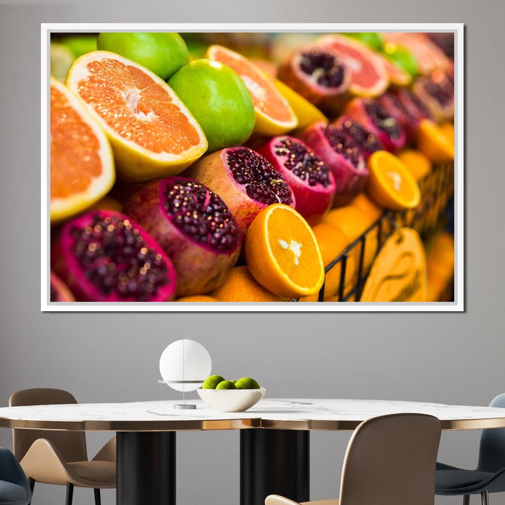 Istanbul Fruit Market Canvas Wall Art