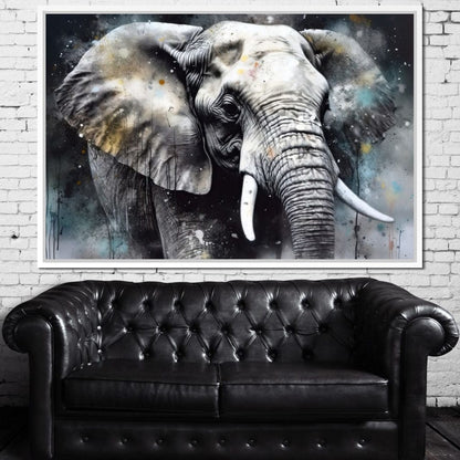 Urban Jungle: Elephant Canvas Wall Art