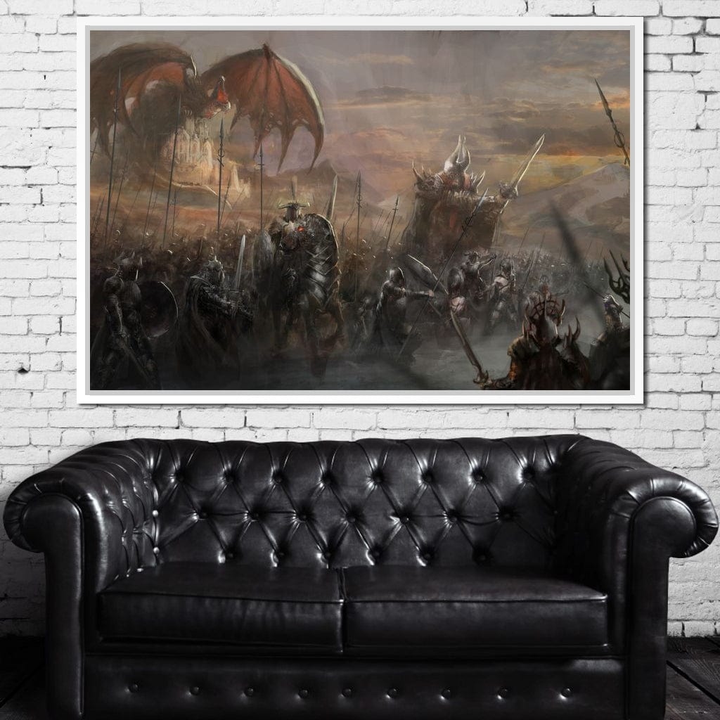 Fantasy Battlefield Canvas Wall Art