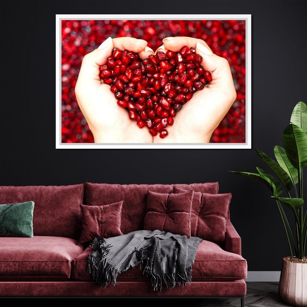 Pomegranate Seeds Canvas Wall Art