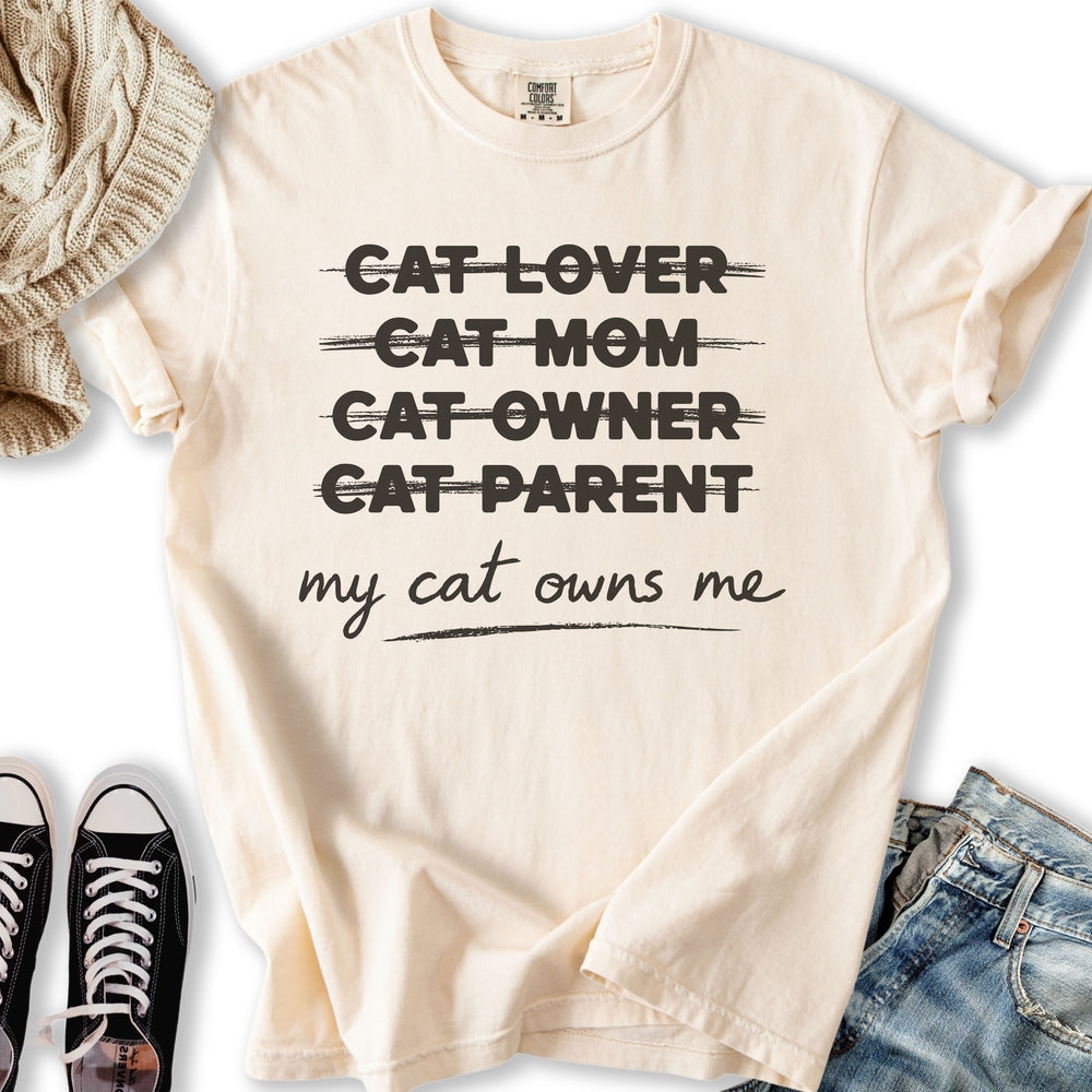 My Cat Owns Me Truth Relaxed Tee