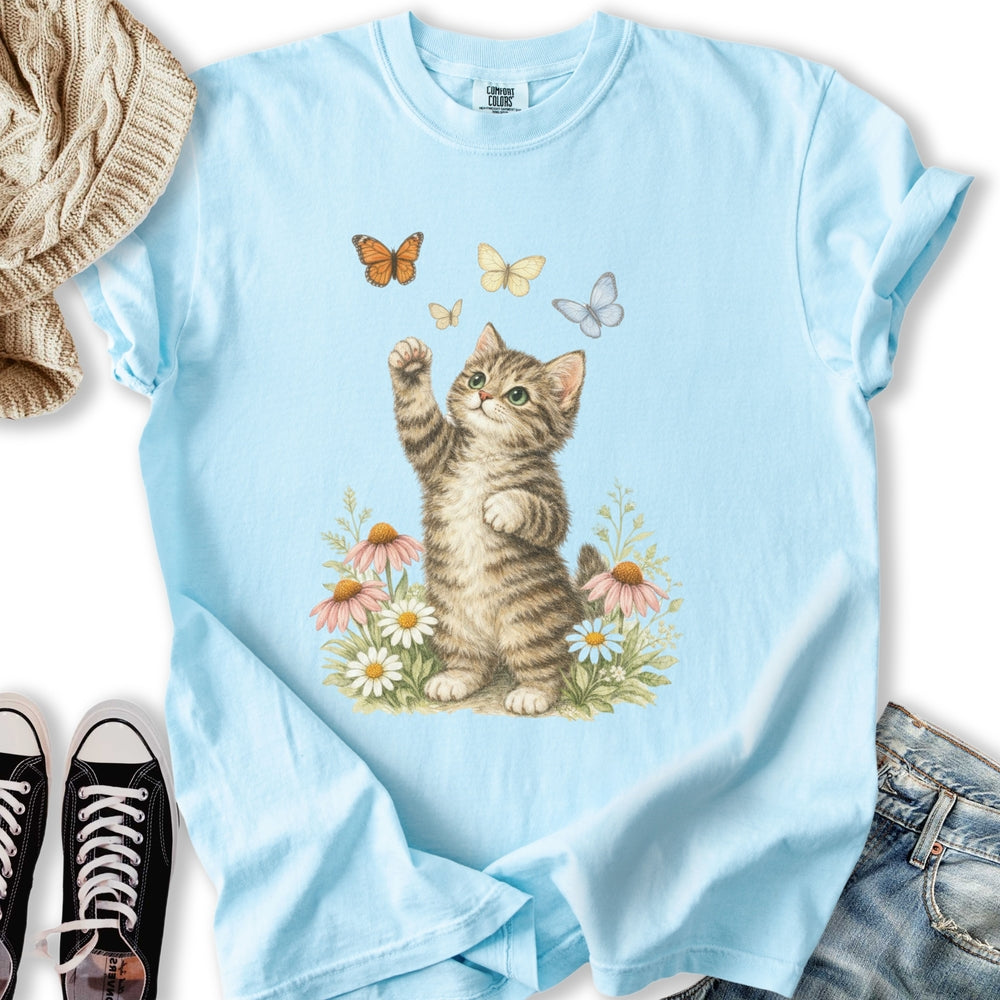 Vintage Garden Kitten Relaxed Tee