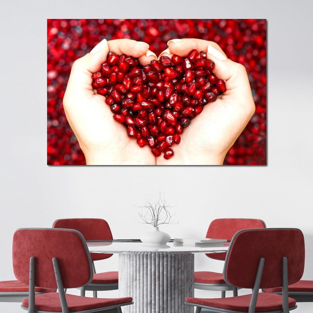 Pomegranate Seeds Canvas Wall Art