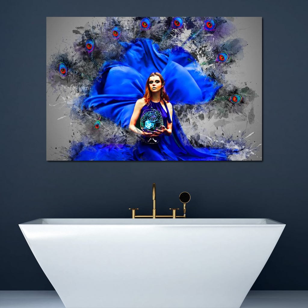Feather Gown Canvas Wall Art