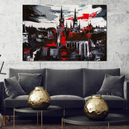 Medieval City Canvas Wall Art