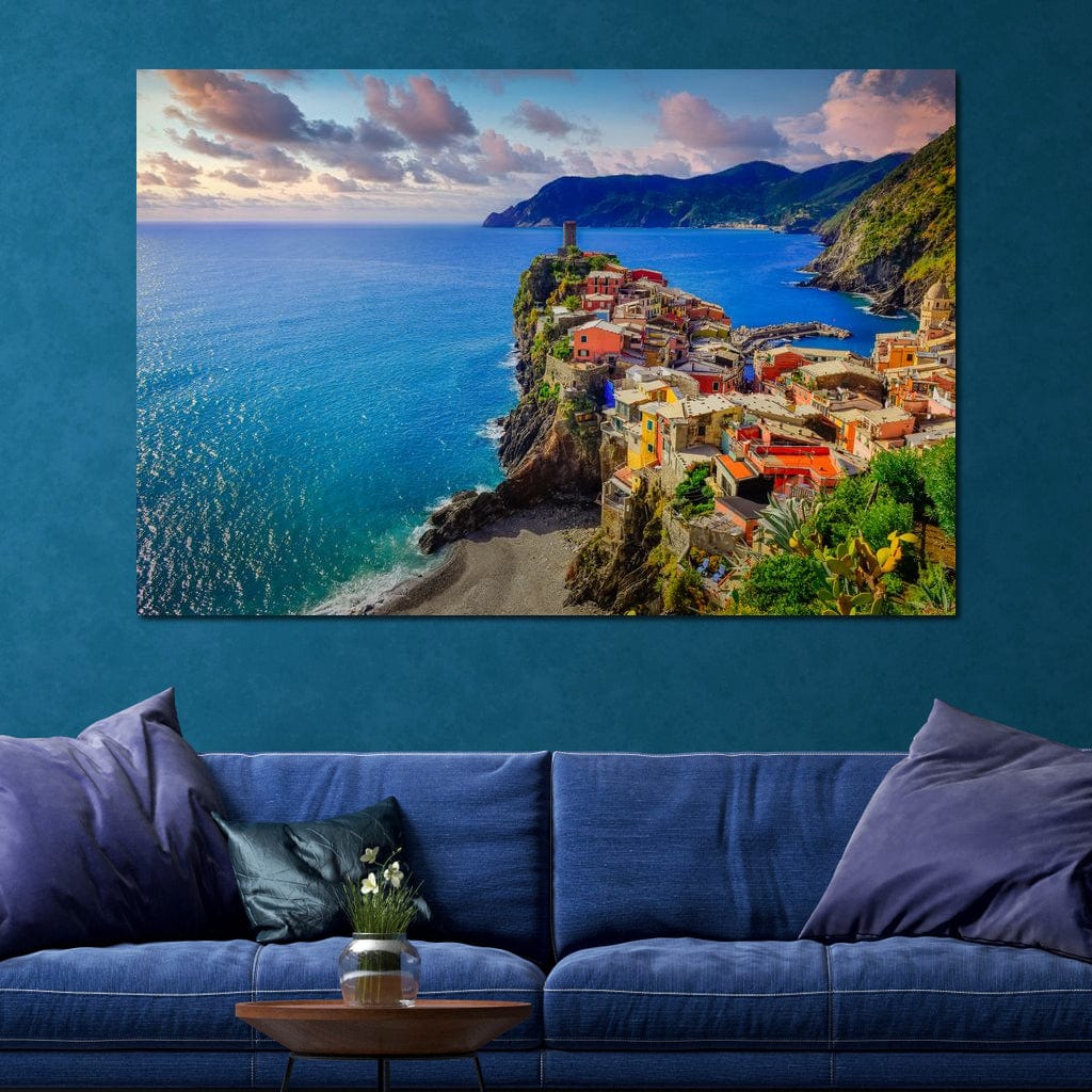 Vernazza Village Canvas Wall Art