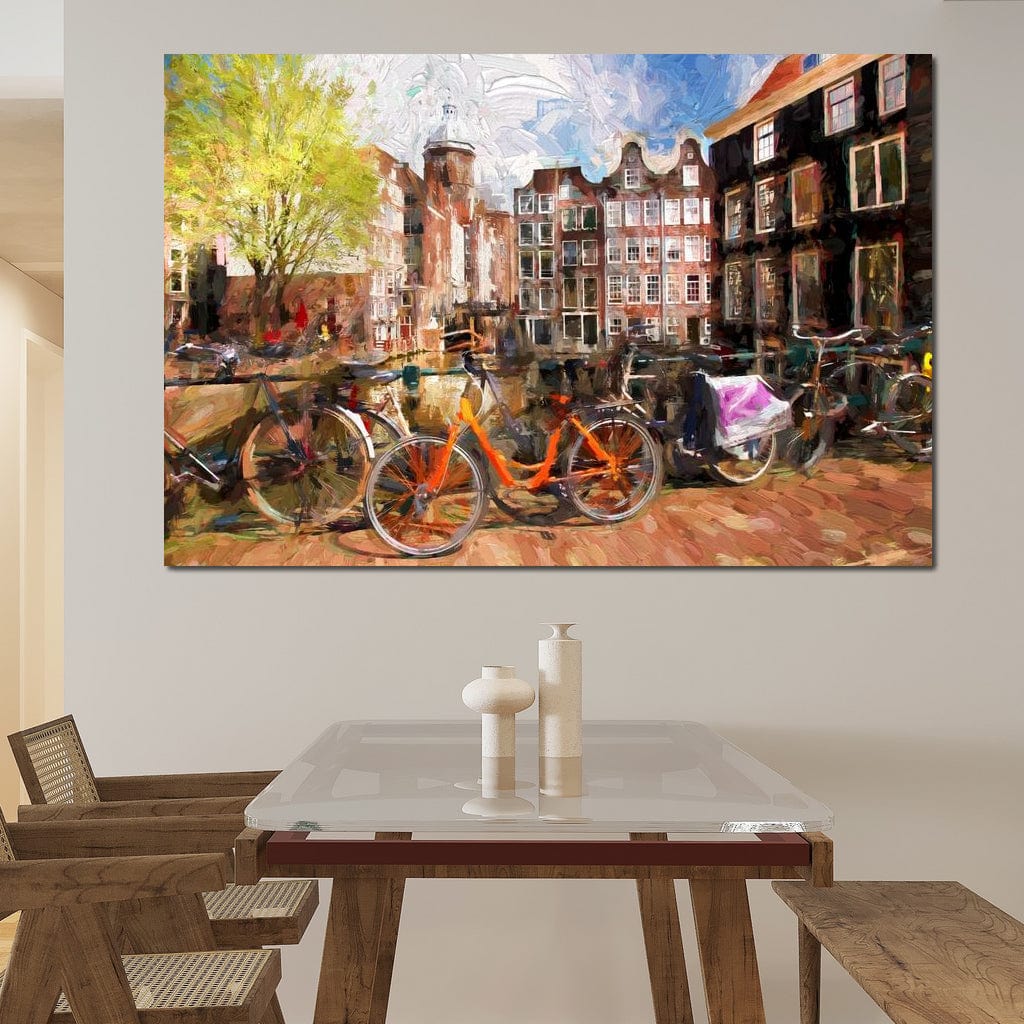 Amsterdam City Canvas Wall Art