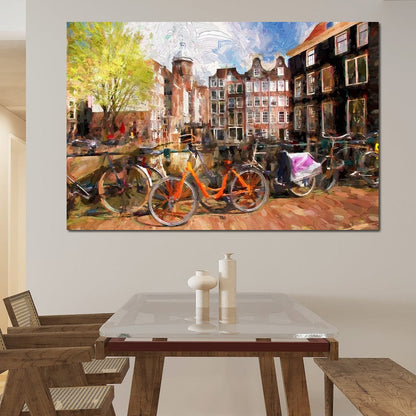 Amsterdam City Canvas Wall Art