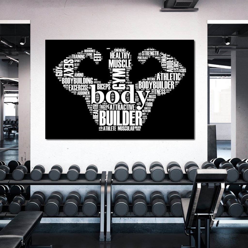 Body Builder Canvas Wall Art