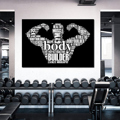 Body Builder Canvas Wall Art