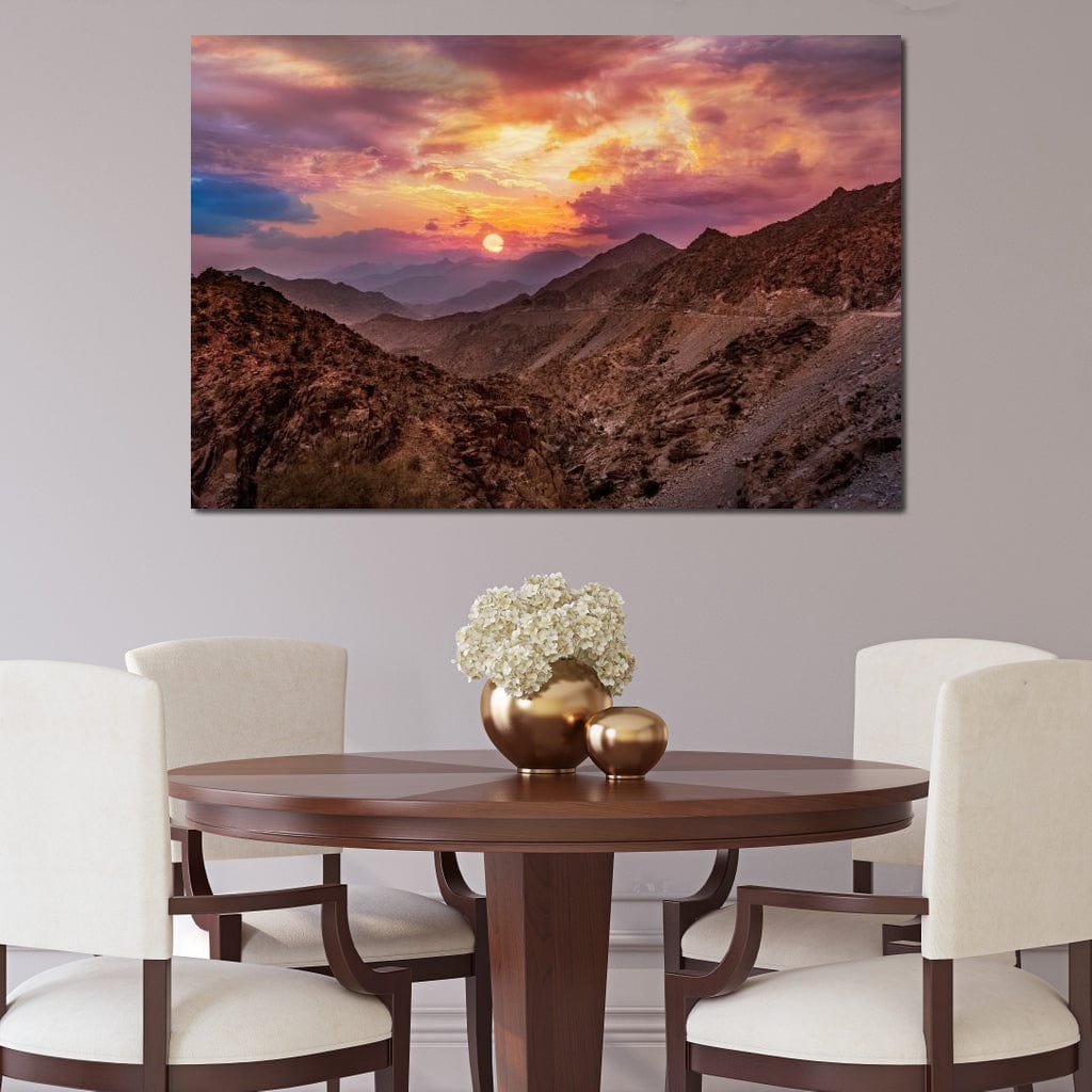 Desert Mountains Canvas Wall Art