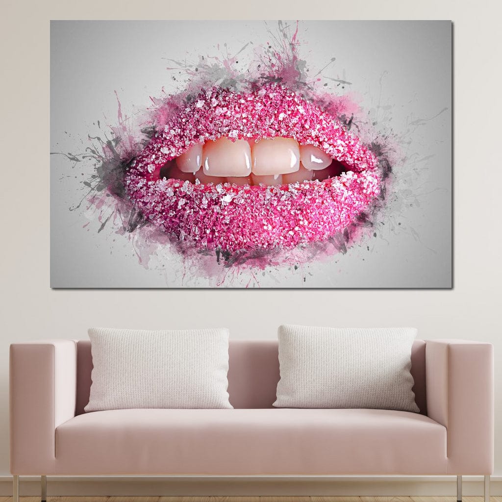 Sugar Lips Canvas Wall Art